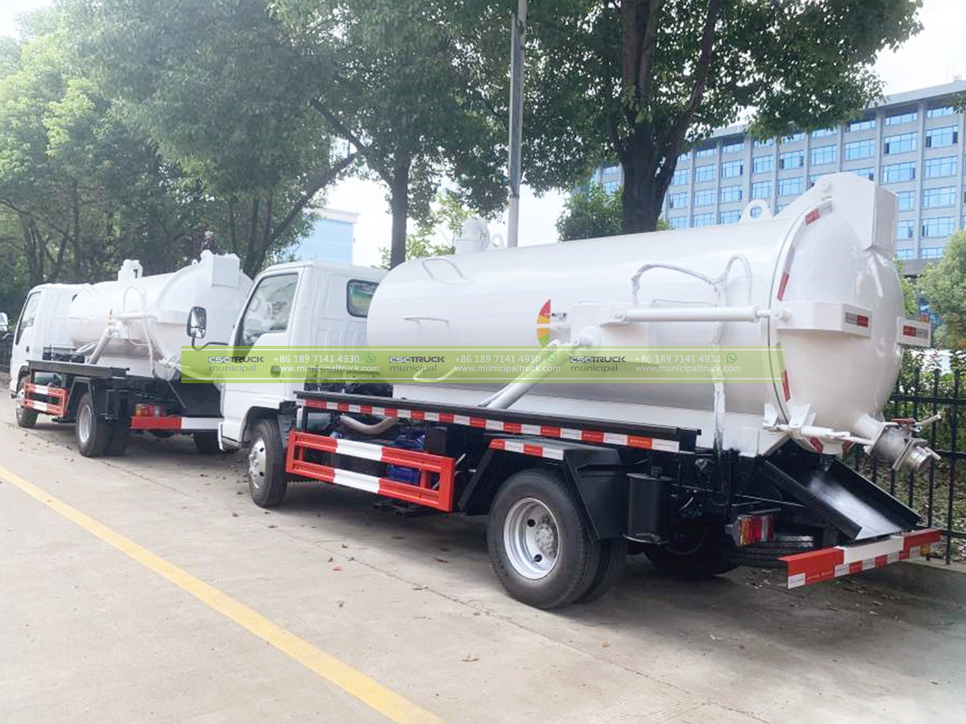 ISUZU 8 Ton Sewage Vacuum Truck 1 ISUZU 8 Ton Sewage Vacuum Truck Side Details