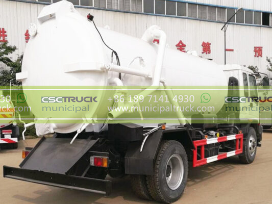 ISUZU 8 Ton Sewage Vacuum Truck Back Details
