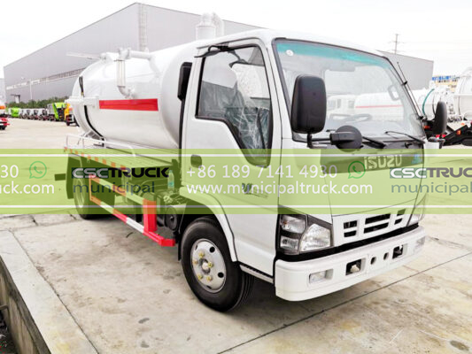 ISUZU 8 Ton Sewage Vacuum Truck Front