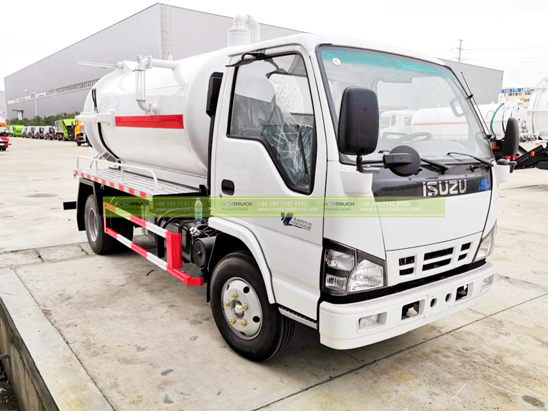ISUZU 8 Ton Sewage Vacuum Truck 8 ISUZU 8 Ton Sewage Vacuum Truck Front