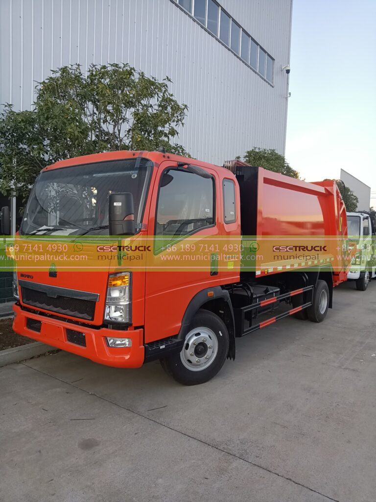 Mini Bin Lifter Garbage Compact Truck CSCTRUCK Municipal Truck