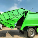 Municipal Refuse Waste Compactor Truck Working