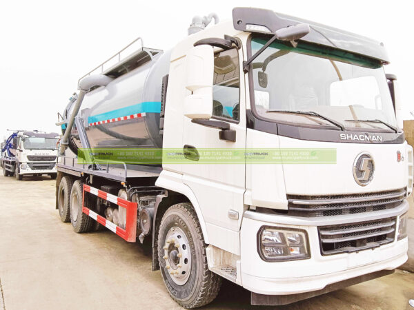 SHACMAN 15000 Liters Vacuum Tank Truck Front