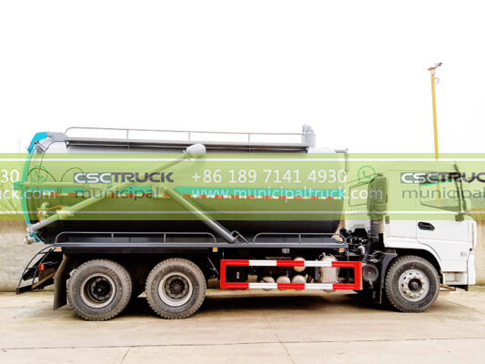 SHACMAN 15000 Liters Vacuum Tank Truck Side