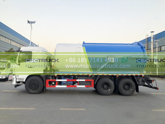 SHACMAN 18000 Liters Septic Suction Truck Blue Right