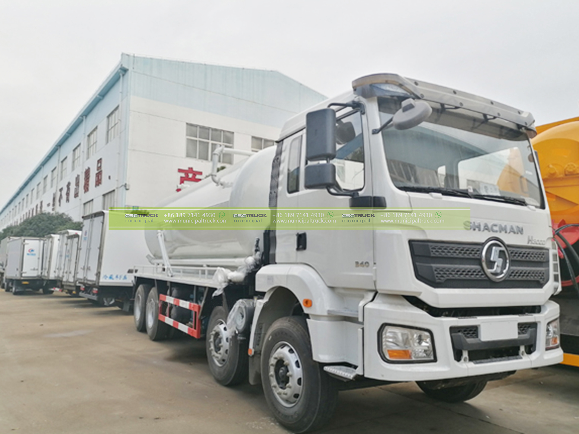 SHACMAN 18000 Liters Septic Suction Truck 6 SHACMAN 18000 Liters Septic Suction Truck Left Details