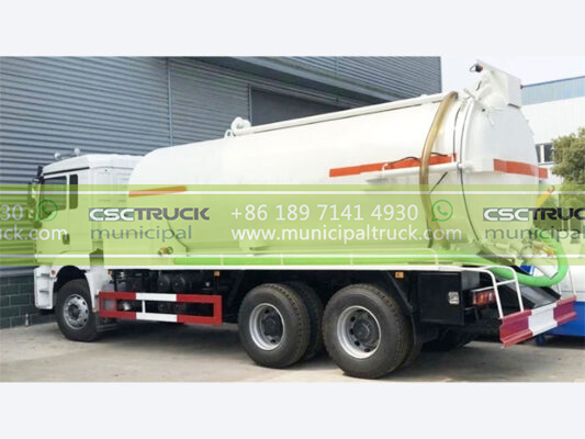 SHACMAN 18000 Liters Septic Suction Truck White Right
