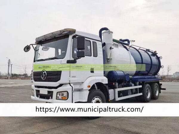 SHACMAN 20 Ton Sewage Tanker Truck Right Side