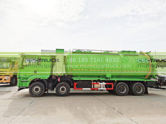 SHACMAN 25 Ton Sewer Suction Truck Green Right
