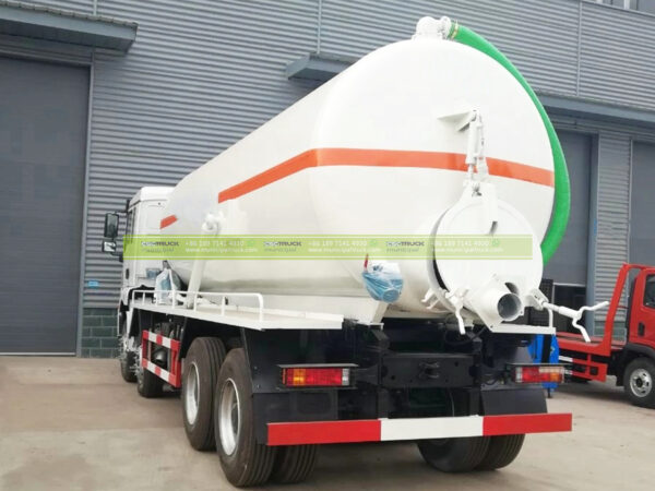 SHACMAN 25 Ton Sewer Suction Truck White Back
