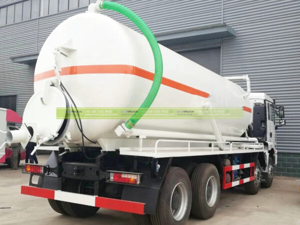 SHACMAN 25 Ton Sewer Suction Truck Back Details