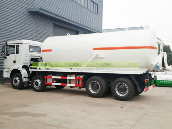 SHACMAN 25 Ton Sewer Suction Truck White Right Side