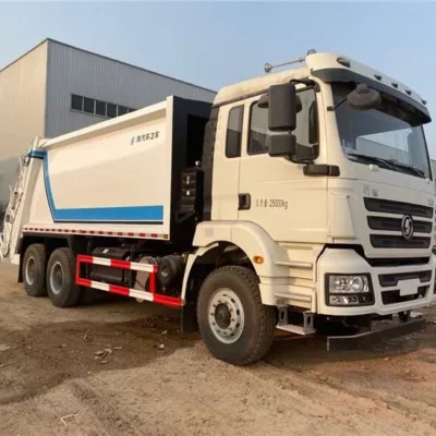 SHACMAN Automated Side Rear Lift Garbage Truck