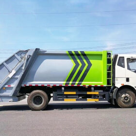 14CBM Waste Truck Garbage Compressor Refuse Truck Left Tanker