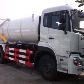 DONGFENG 18000 Liters Sewage Vacuum Truck White Head