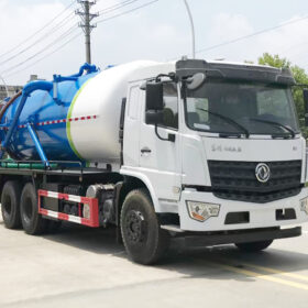 DONGFENG 25 Ton Sewer Vacuum Truck Blue Head