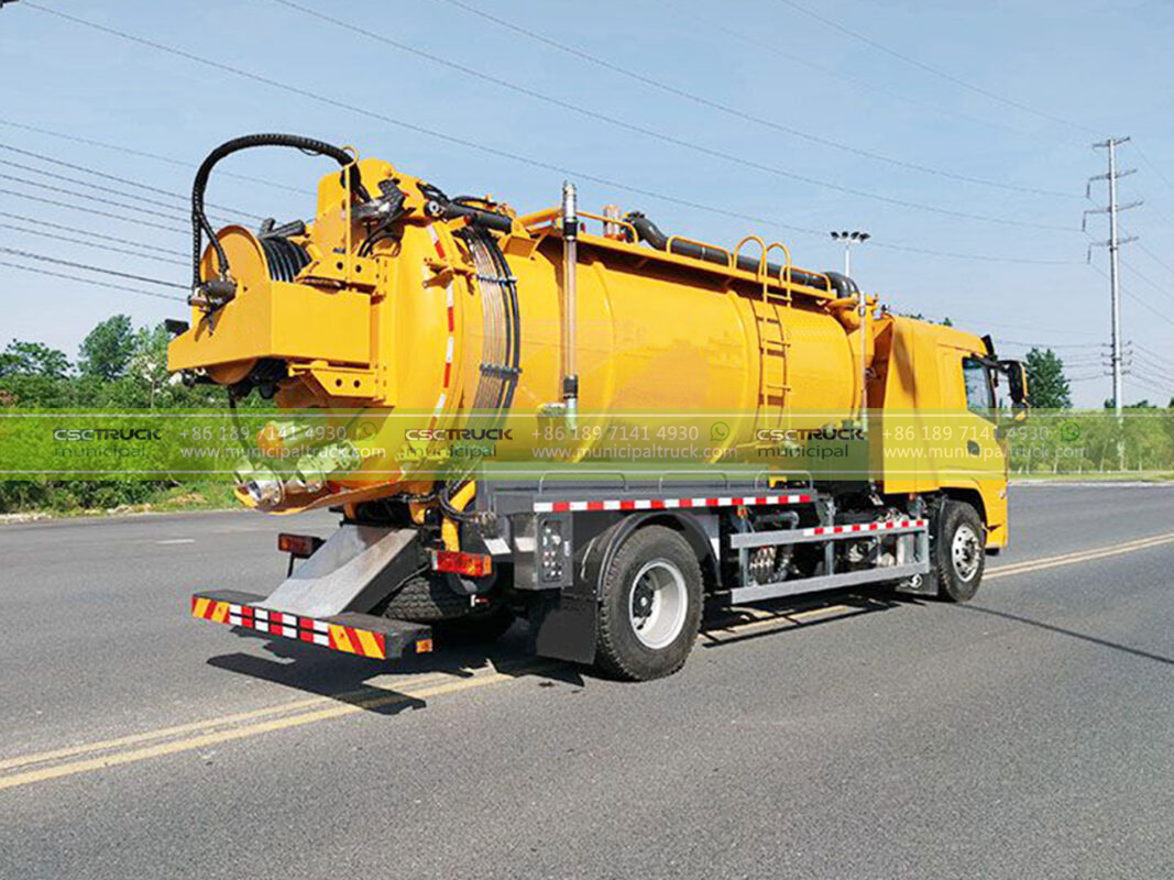 Drain Jet Cleaner Water Sewer Jetter Tanker Back