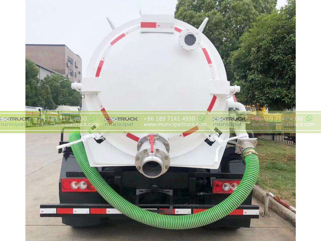 FOTON 8 Ton Small Vacuum Sewer Truck Back Details