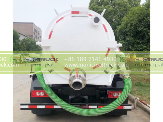 FOTON 8 Ton Small Vacuum Sewer Truck Back Details