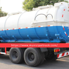 ISUZU GIGA 25 Ton Vacuum Truck White and Blue Back
