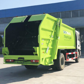 SHACMAN 14CBM Waste Compactor Truck Tank Back