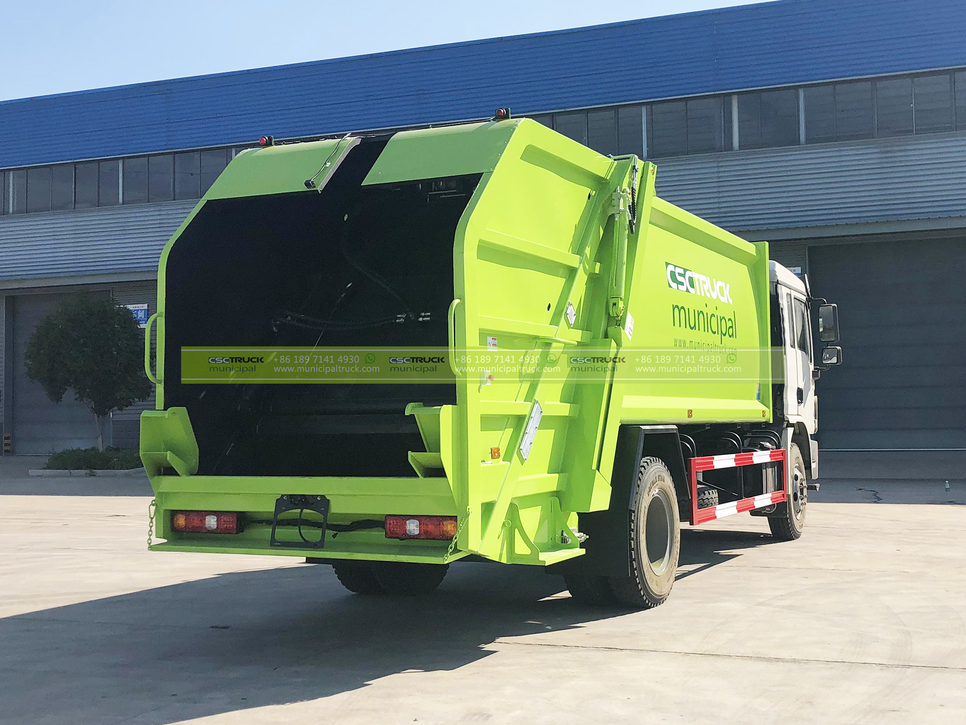 SHACMAN 14CBM Waste Compactor Truck Tank Back SHACMAN 14CBM Waste Compactor Truck Tank Back