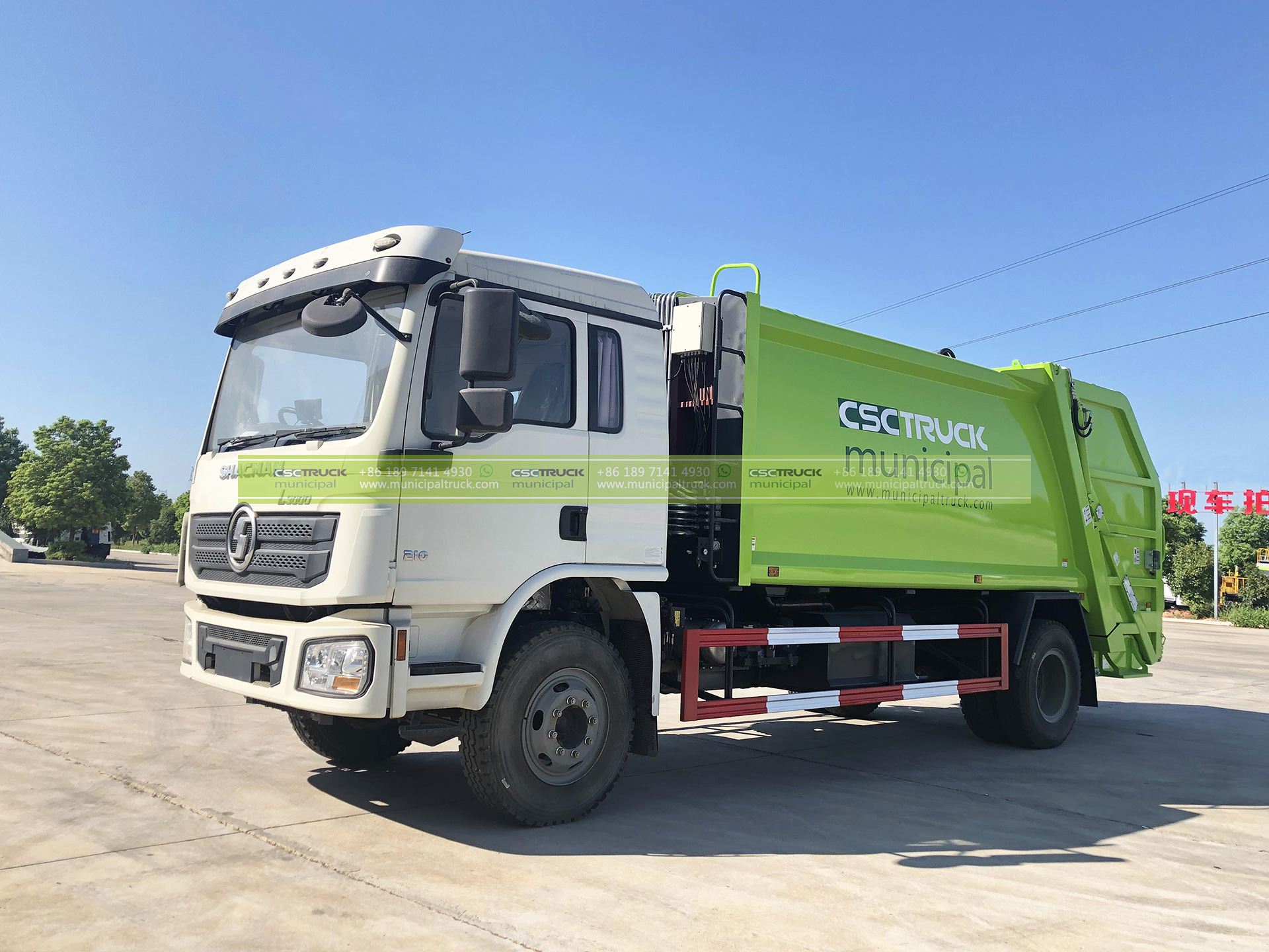 SHACMAN 14CBM Waste Compactor Truck Body Side SHACMAN 14CBM Waste Compactor Truck Body Side
