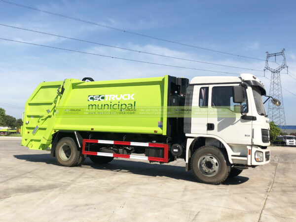 SHACMAN 14CBM Waste Compactor Truck Side 2