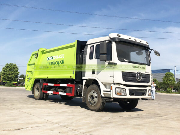 SHACMAN 14CBM Waste Compactor Truck Side