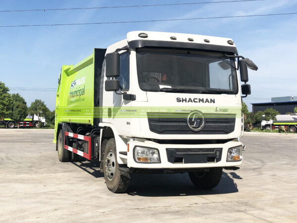 SHACMAN 14CBM Waste Compactor Truck Front