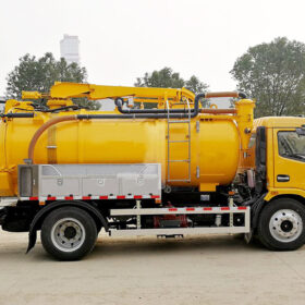 Sanitary Combination Sewer Cleaning Truck Side Details Left