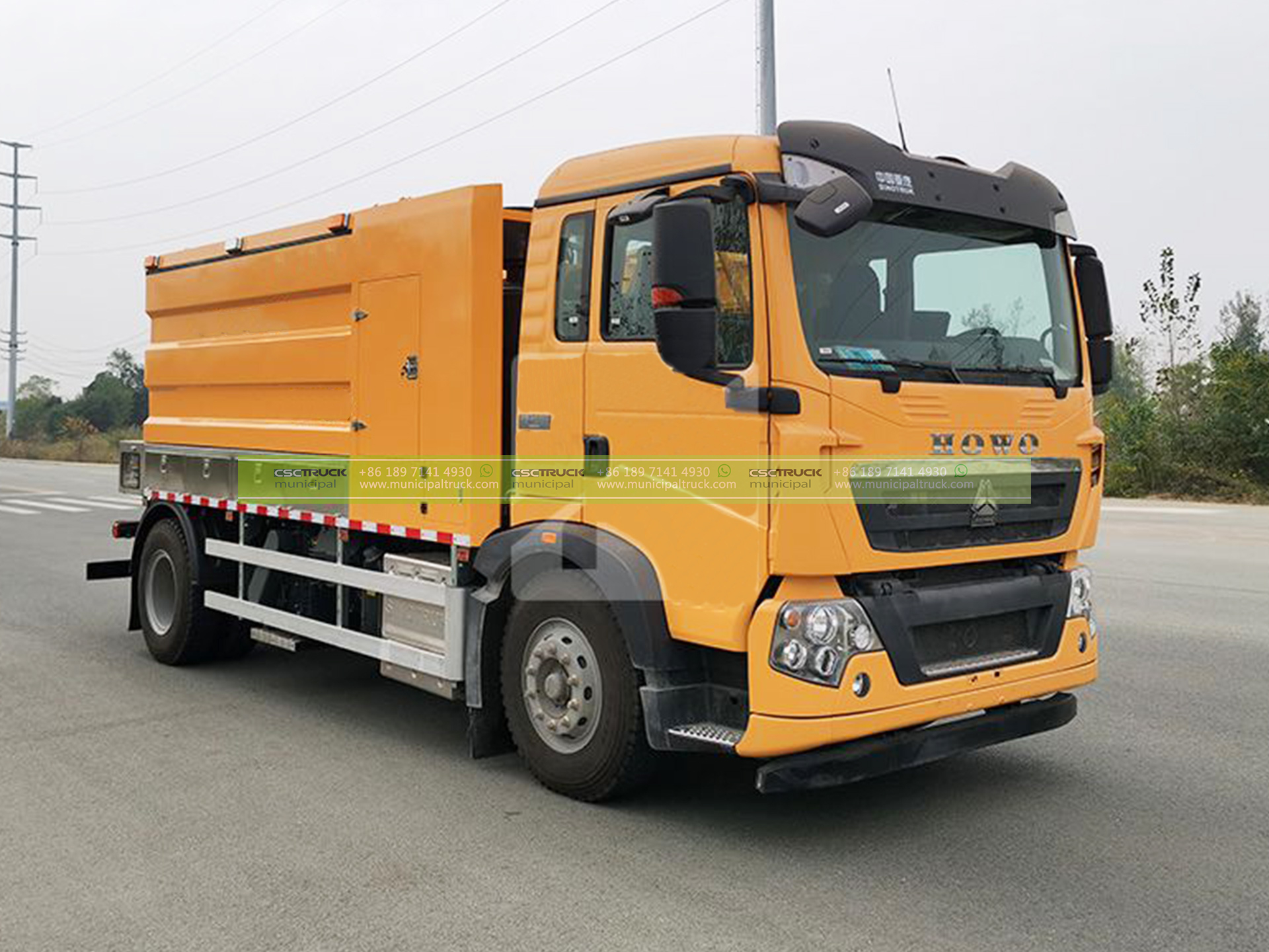 Sewer Jetter and Cleaner Combination Truck 3 Sewer Jetter and Cleaner Combination Truck Left Head