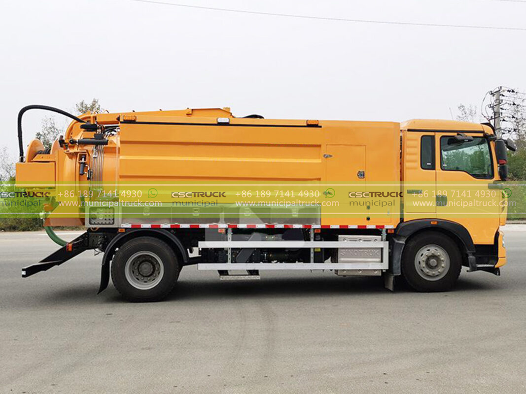 Sewer Jetter and Cleaner Combination Truck Body Details