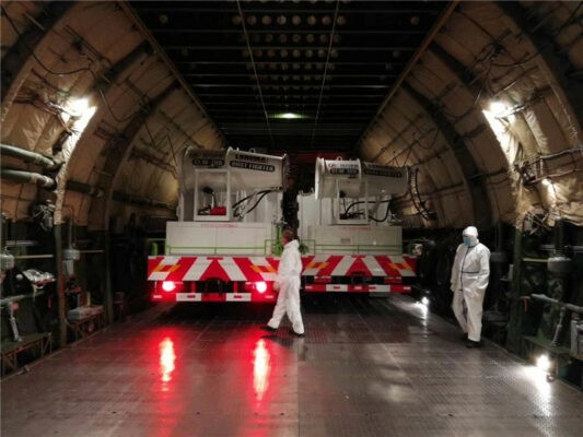 Truck Delivery in a Plane