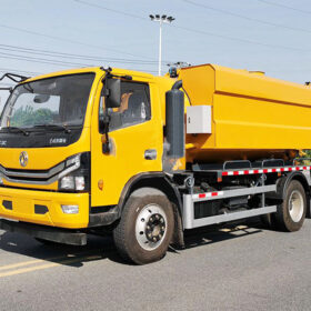 Truck Mounted Combination Sewer Cleaner Yellow Right