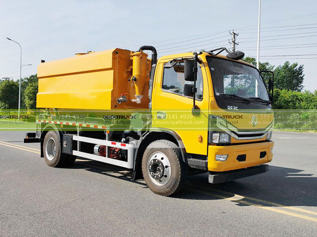 Truck Mounted Combination Sewer Cleaner Yellow Head