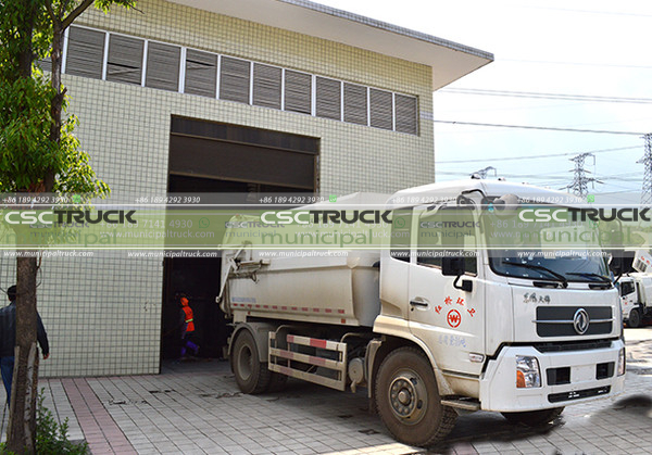 Garbage Truck in a Stock