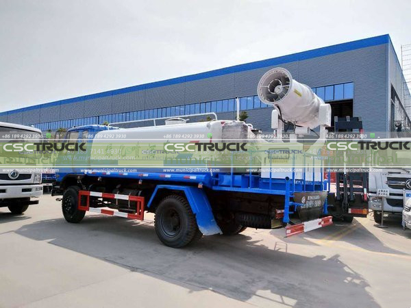 Green Sprinkler Truck