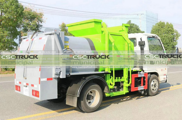 KAMA Mini Kitchen Food Garbage Truck Diesel Version Back
