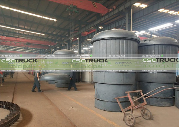 Easy to Use Self Tipping Garbage Truck Big Trash Can