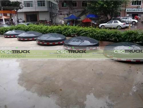 Easy to Use Self Tipping Garbage Truck Fully Buried Barrel