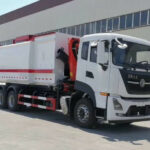 Easy to Use Garbage Truck Mounted Crane Easy to Use Self Tipping Garbage Truck Head