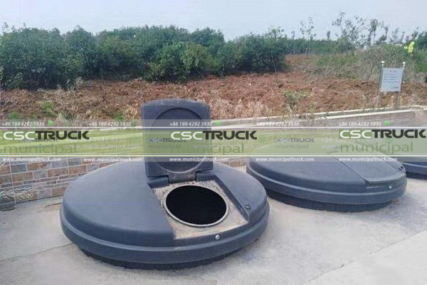 Easy to Use Self Tipping Garbage Truck Trash Barrel