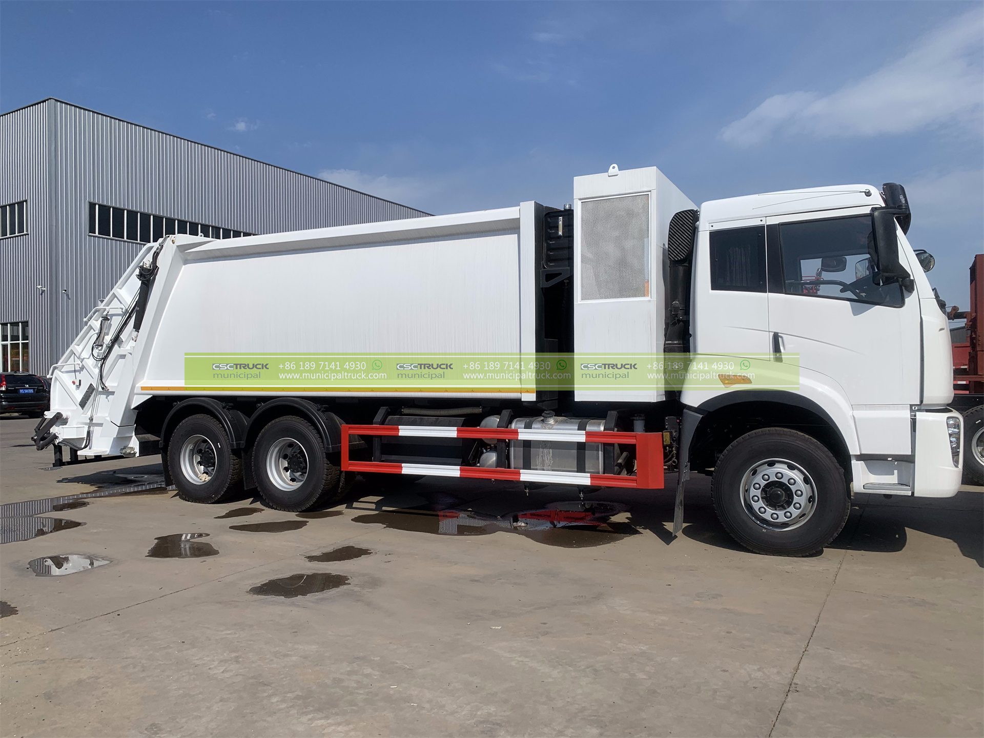 FAW 18CBM Solid Waste Disposal Truck Left Body FAW 18CBM Solid Waste Disposal Truck Left Body