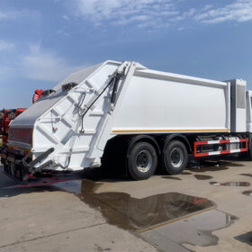 FAW 18CBM Solid Waste Disposal Truck Back View