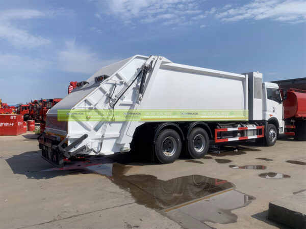FAW 18CBM Solid Waste Disposal Truck Back View