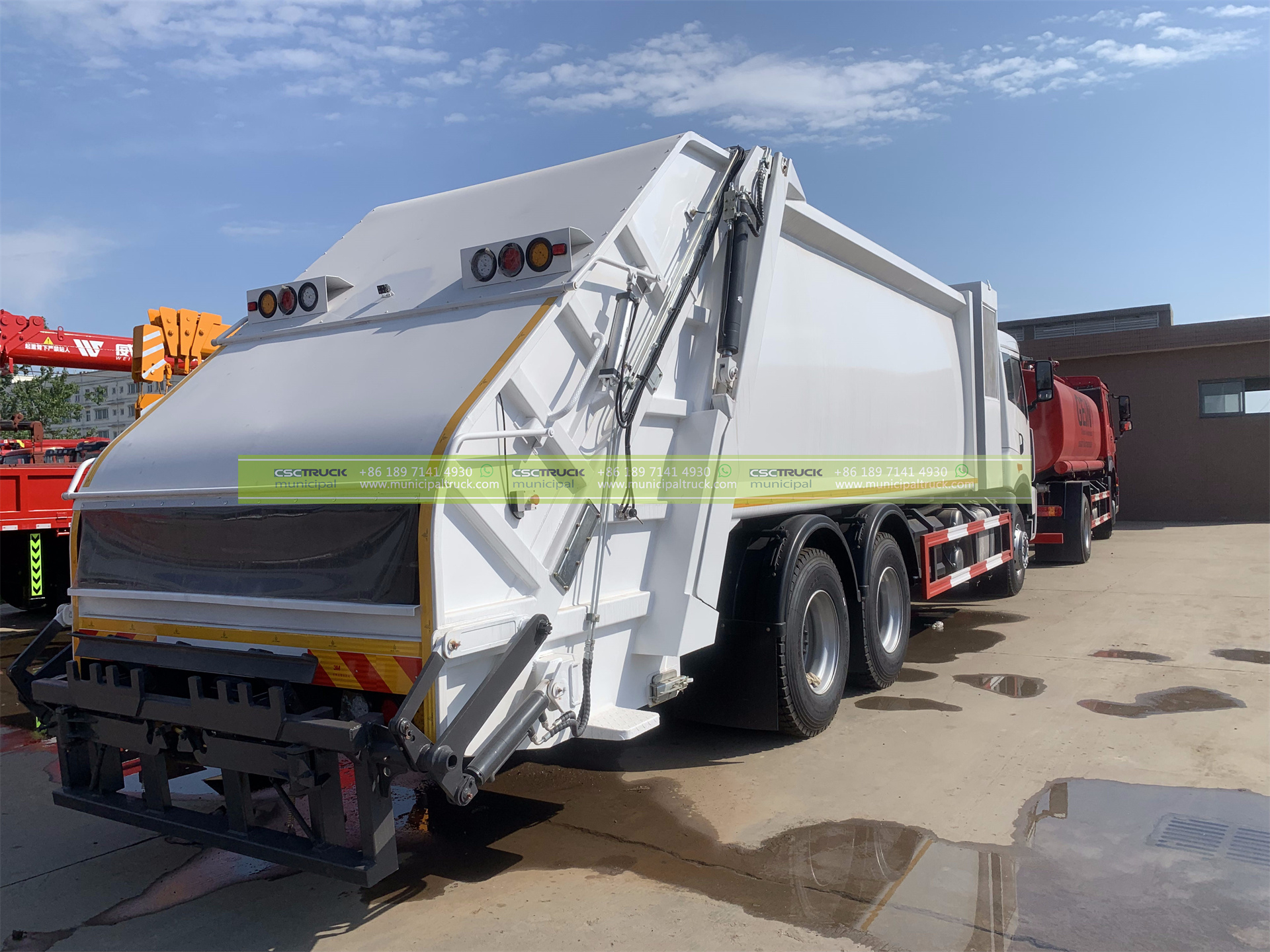 FAW 18CBM Solid Waste Disposal Truck Back FAW 18CBM Solid Waste Disposal Truck Back