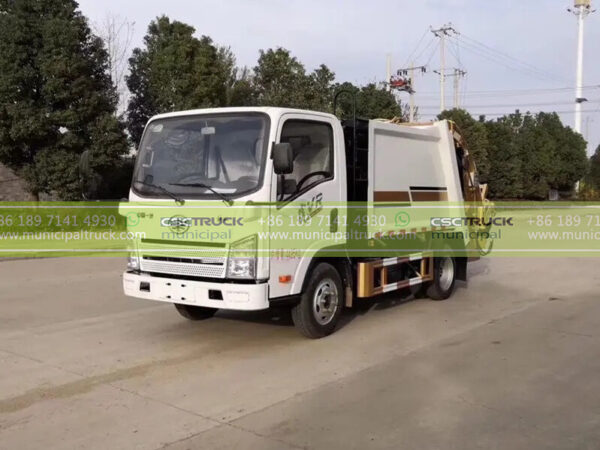 FAW 6T Small Trash PACK Truck Right Side