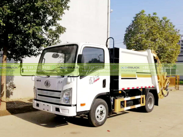 FAW 6T Small Trash PACK Truck Side Left