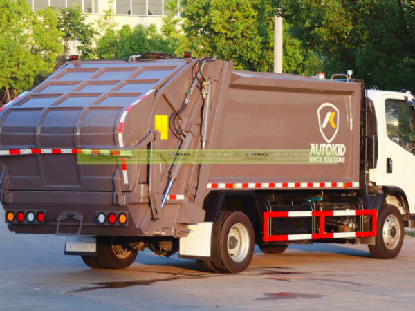 FAW Waste Compactor Recycling Truck Left Back
